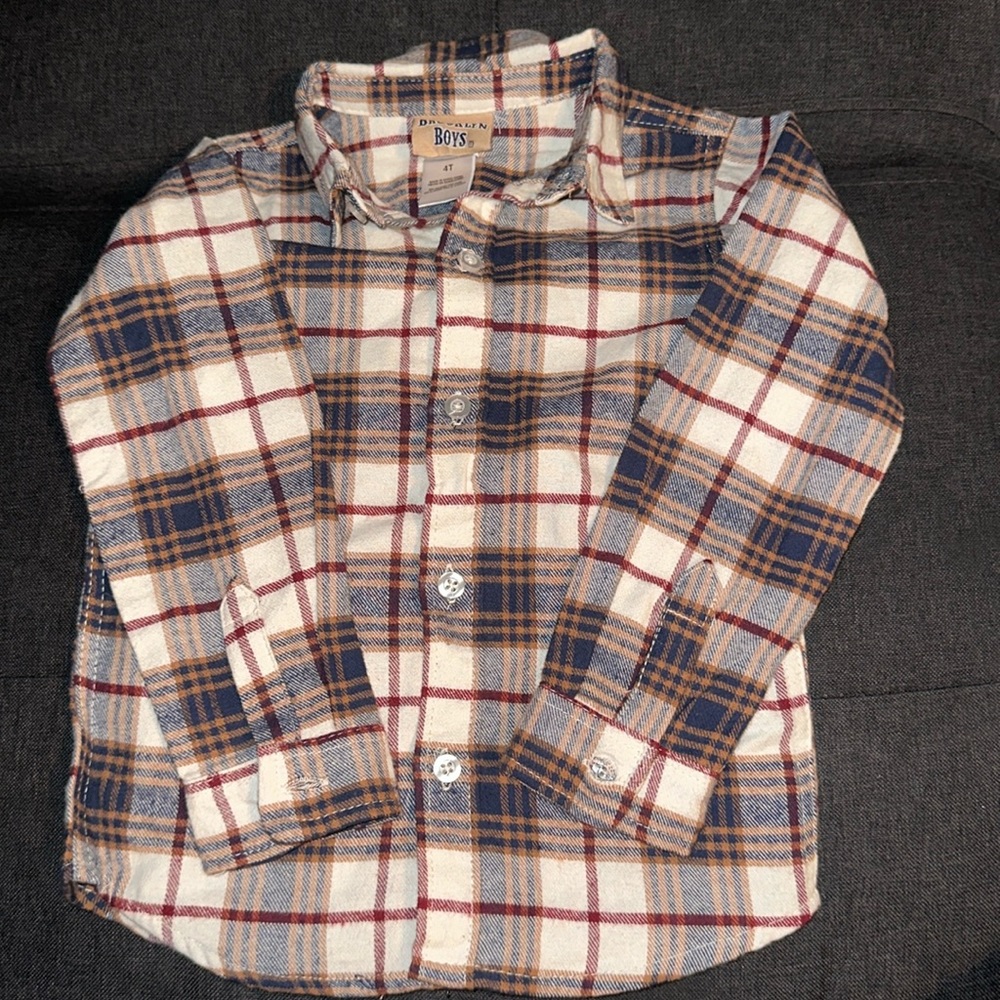 Toddler Boy Plaid Shirt - Never Worn!